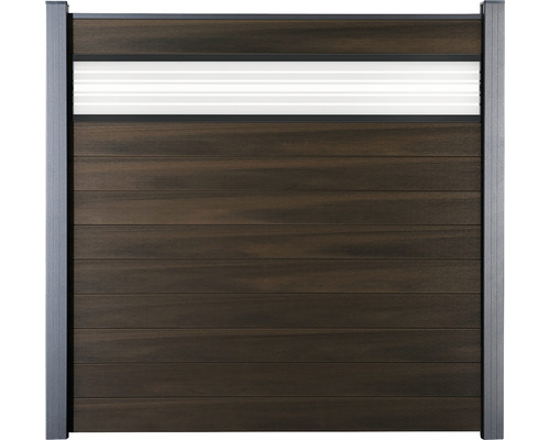 BPC Plotové pole GroJa Flex zás. systém Dřevěný zahradní plot s kovovými prvky