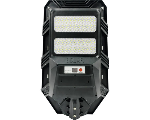 LED solární osvětlení STRADA IP65 40W 600lm 3000K černé s dálkovým ovládáním