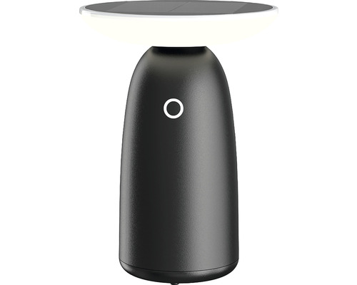 Černá LED stolní lampa pro venkovní použití