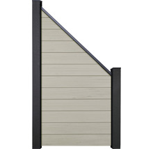 Prvek zahradního plotu s diagonálním zakončením