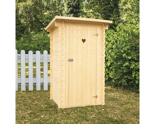 Zahradní toaleta BPP Eco dřevěná přírodní 102 x 110 cm