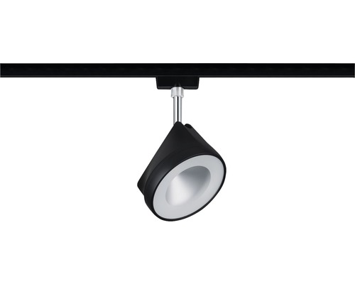 Lištové bodové svítidlo na černé liště pro stropní osvětlení