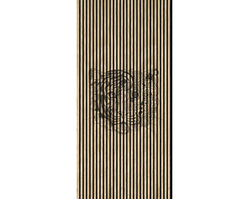 Designový akustický panel DIGI04Y 19x1133x2400 mm Akustický panel s motivem tygra