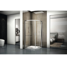 Čtvrtkruhový sprchový kout RIHO HAMAR 2.0 R309 80x80x200 cm dvoukřídlé dveře set se sprchovou vaničkou R55 + DA86 GSET115-thumb-0