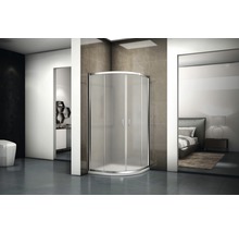 Čtvrtkruhový sprchový kout RIHO HAMAR 2.0 R309 90x90x200 cm dvoukřídlé dveře set se sprchovou vaničkou R55 MAT + DA21 GSET133-thumb-0