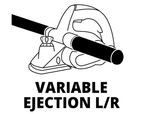 Variabilní směr vyhazování vlevo nebo vpravo