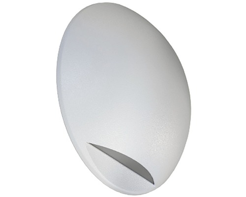 LED venkovní nástěnné svítidlo Panlux Leon Circle IP65 2 W 130 lm 3000 K bíle Oválné venkovní svítidlo pro venkovní použití