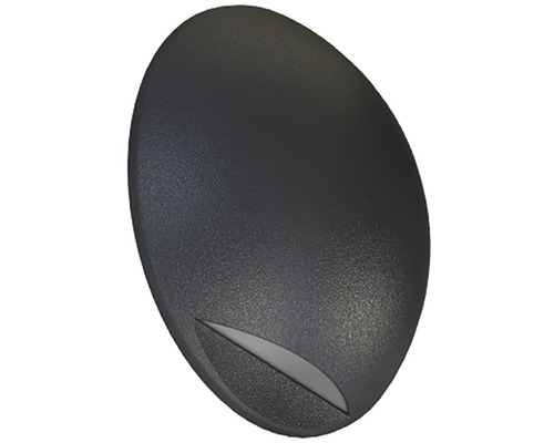 LED venkovní nástěnné svítidlo Panlux Leon Circle IP65 2 W 130 lm 3000 K šedé Černé venkovní svítidlo pro osvětlení cest