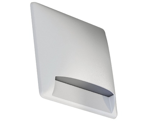LED venkovní vestavné osvětlení Panlux Leon Square IP65 4W 240lm 3000K bíle Plastová mřížka odolná proti povětrnostním vlivům