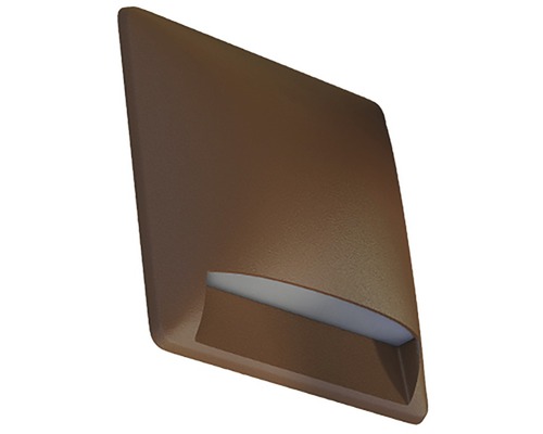 LED venkovní vevstavné osvětlení Panlux LEON SQUARE IP65 240ml 3000K bronzové Čtvercové nástěnné svítidlo pro osvětlení venkovních prostor