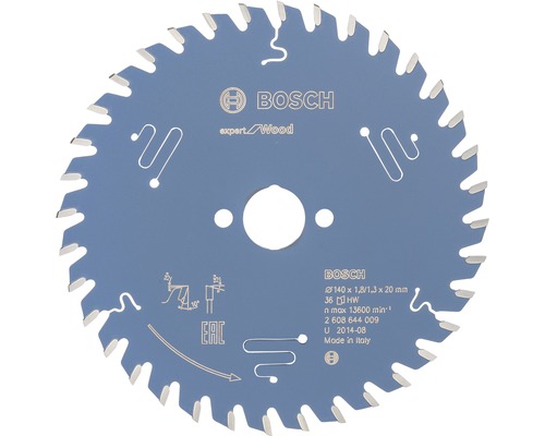 Pilový řezný kotouč na dřevo Bosch Expert for Wood 140x20x1.8/1.3mm 36 zubů Pilový kotouč Bosch Expert Wood o průměru 140 milimetrů