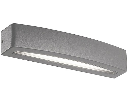 LED venkovní nástěnné svítidlo Panlux Bloco IP54 10 W 600 lm 3000 K stříbrné Šedé LED venkovní nástěnné svítidlo