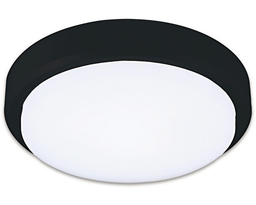 LED venkovní stropní svítidlo Top Light Mango K IP54 18 W 1620 lm 4000 K černé Černé stropní svítidlo s kruhovou bílou svítící plochou