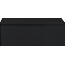 Černá skříňka pod umyvadlo se zásuvkou