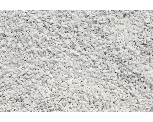 Kamenná drť Flairstone mramorová kararská 6–9 mm bílá balení 25 kg