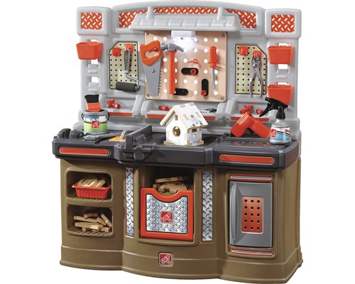 Dětská pracovní lavice s nářadím a příslušenstvím