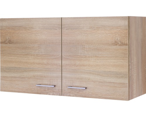 Kuchyňská skříňka horní s dvířky Flex Well Samoa/Murano šířka 100 cm sonoma dub Závěsná skříňka se dvěma dvířky a úchyty