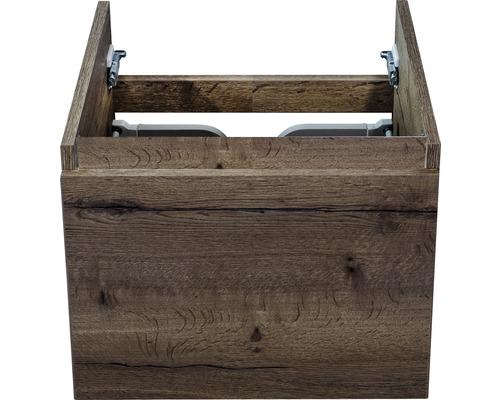 Koupelnová skříňka pod umyvadlo Sanox Frozen tabacco 40 x 40 x 45 cm Skříňka pod umyvadlo bez umyvadla s dřevěnou strukturou