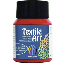 Barva na textil v skleněné lahvi