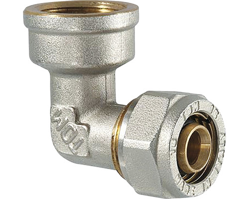 Šroubovací fitink TDM AL/PEX koleno 90 26xF3/4 5ks Rohový šroubovací fitting z mosazi pro sanitární instalace