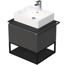 Koupelnová skříňka s umyvadlem Intedoor Landau Metal 60 cm antracit-thumb-0