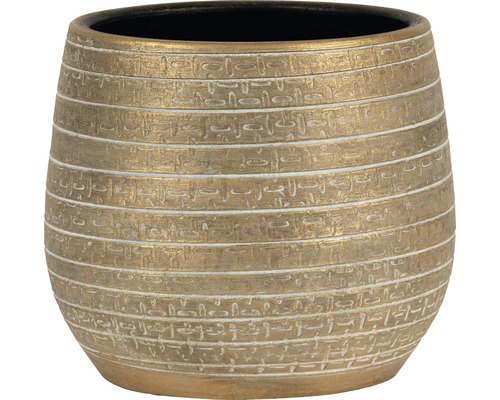 Obal na květináč passion for pottery Solano Ø 29 x 26 cm zlatý Obal na květináč passion for pottery Solano Ø 29 x 26 cm zlatý