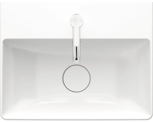 Pohled shora: umyvadlo s baterií