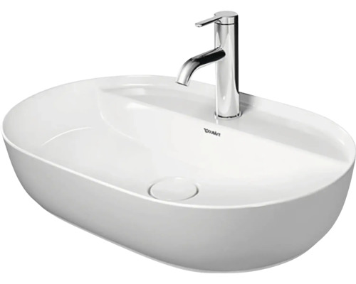 Umyvadlo na desku DURAVIT LUV sanitární keramika bílá 60 x 40 cm D 0380600000 Keramické umyvadlo na desku s vodovodní baterií