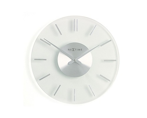 Nástěnné hodiny Nextime ze skla