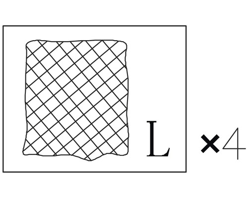 Symbolický obrázek velikost L, 4 kusy