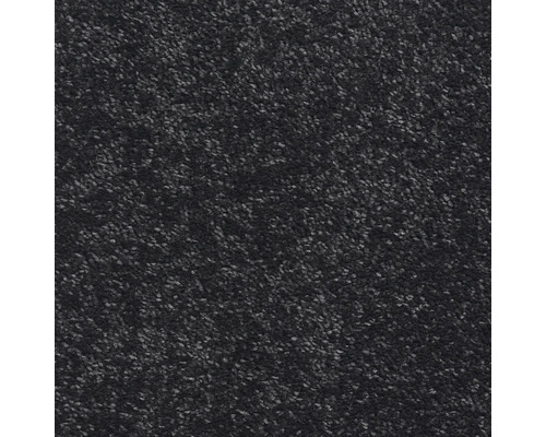 Podlahový koberec nařasený velur Rhea černý šířka 500 cm (metrážové zboží)