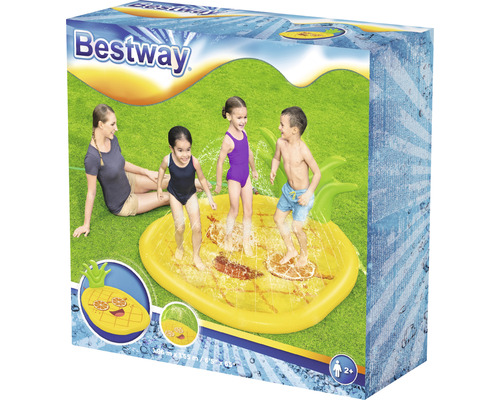 Balení bazénku Bestway Pineapple s hrajícími si dětmi