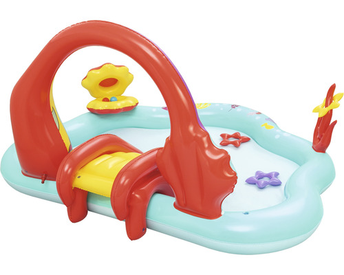 Nafukovací dětský bazén se skluzavkou a motivy moře