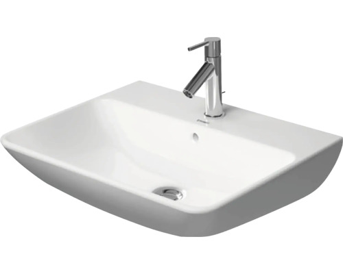 Klasické umyvadlo DURAVIT ME by Starck sanitární keramika bílá 60 cm 2335600000 Umyvadlo na desku s baterií do koupelny