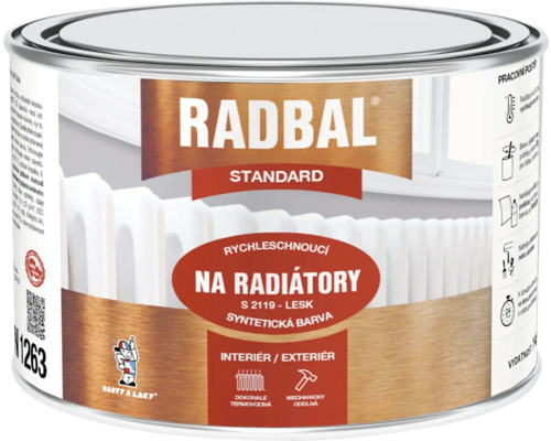 Barva na radiátory Radbal Standard S2119 bílý 0,375l