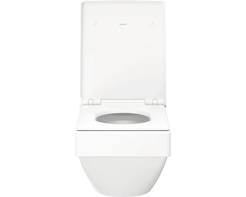 Závěsný hlubokosplachovací klozet s otevřeným splachovacím kruhem a WC sedátkem