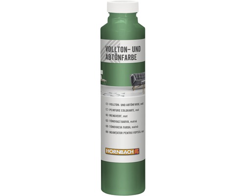 Tónovací barva Hornbach SF016 mechově zelená 0,75 l Tónovací barva Hornbach SF016 mechově zelená 0,75 l