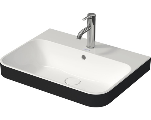 Umyvadlo na desku DURAVIT sanitární keramika bílá antracit 60 x 46 x 16 cm 2360606100 Umyvadlo s baterií