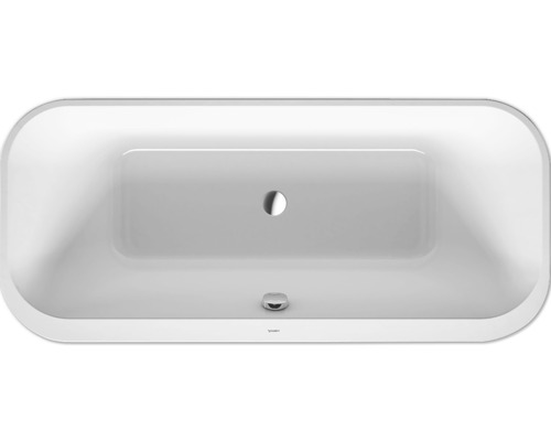 Obdélníková vana s centrálním odtokem