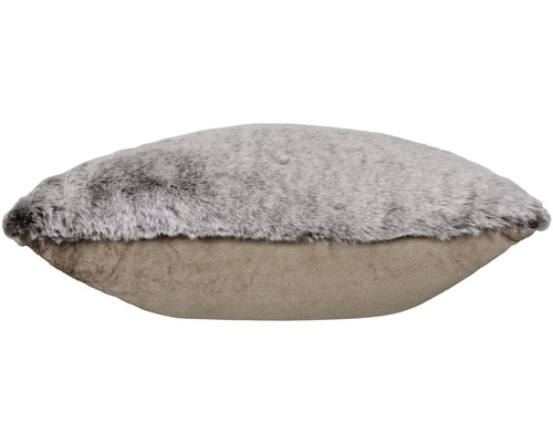 Dekorační polštář s imitací kožešiny a sametovým povrchem