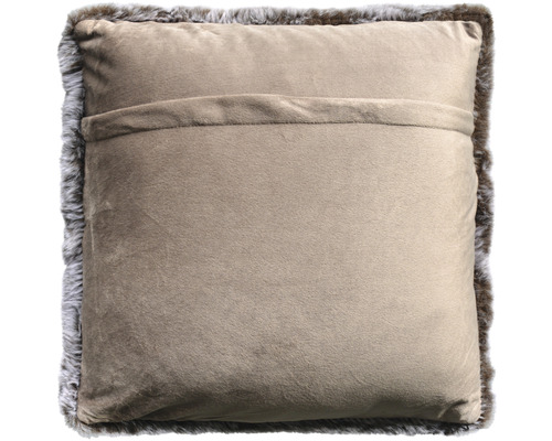 Dekorační polštář s lemem z kožešiny