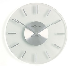 Nástěnné hodiny Nextime ze skla
