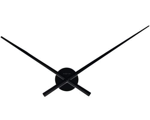 Nástěnné hodiny NeXtime Hands černé Ø 70 cm