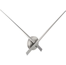 Nástěnné hodiny NeXtime Hands stříbrné Ø 85 cm-thumb-4