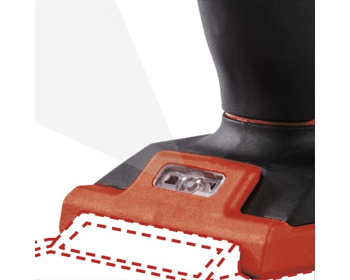 Detail akumulátorové lampy