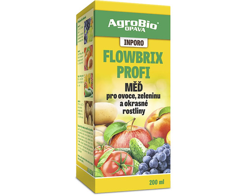 Měď pro ovoce, zeleninu a okrasné rostliny INPORO Flowbrix Profi 200 ml