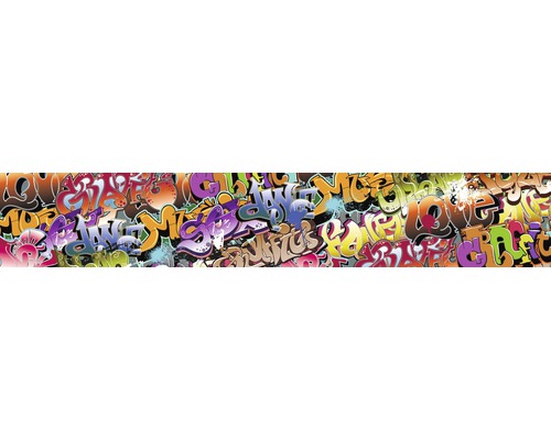 Tapeta s graffiti s písmeny a vzory