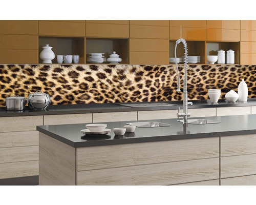 Fototapeta do kuchyně do kuchyně do kuchyně Leopardí kůže KI-350-069-0
