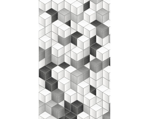 Tapeta s geometrickým krychlovým vzorem