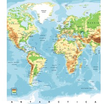Vliesová fototapeta Mapa světa MS-3-0261